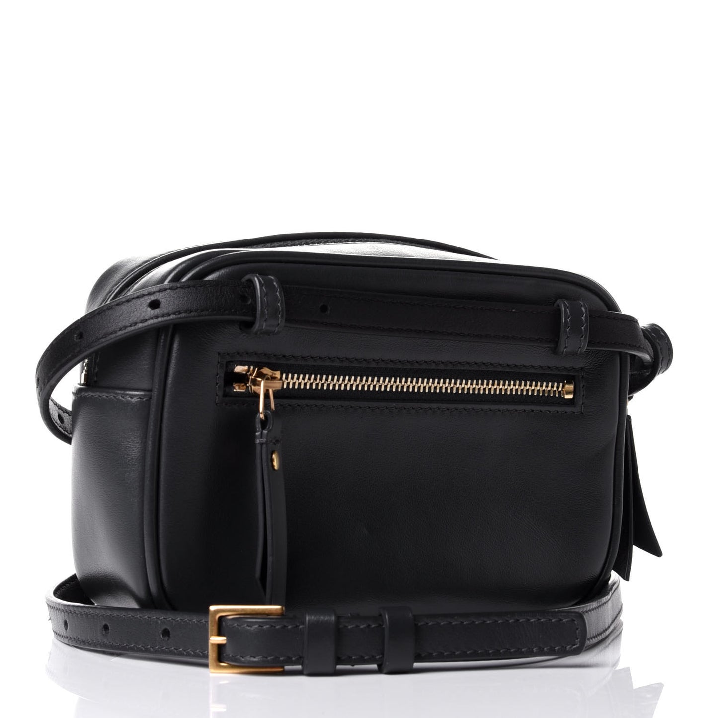 Calfskin Matelasse Monogram Lou Belt Bag Dark Smog