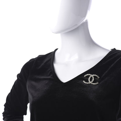 Chanel Baguette Crystal High Society CC Brooch Gold 2 of 5