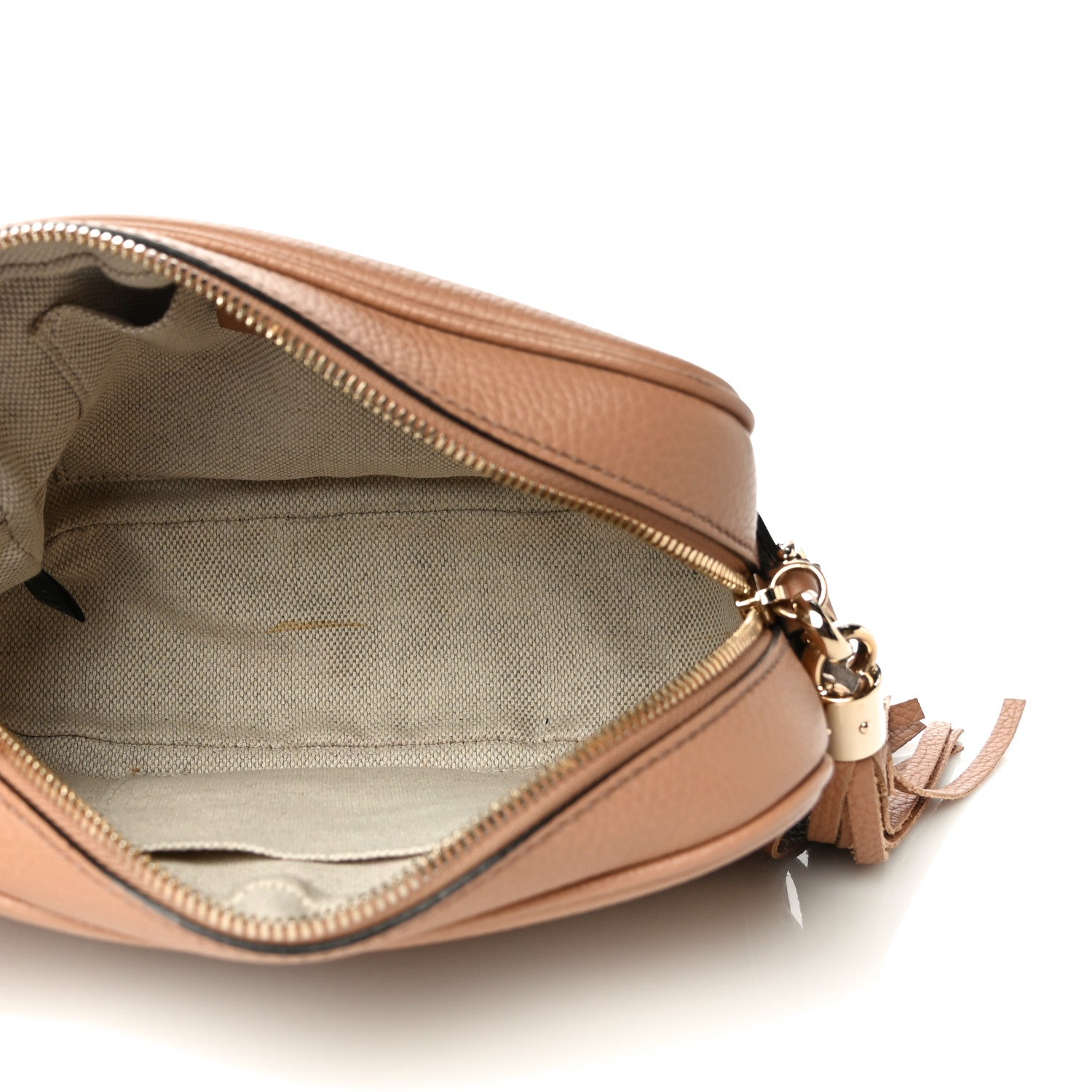 Gucci Pebbled Calfskin Small Soho Disco Bag Camelia 5 of 14