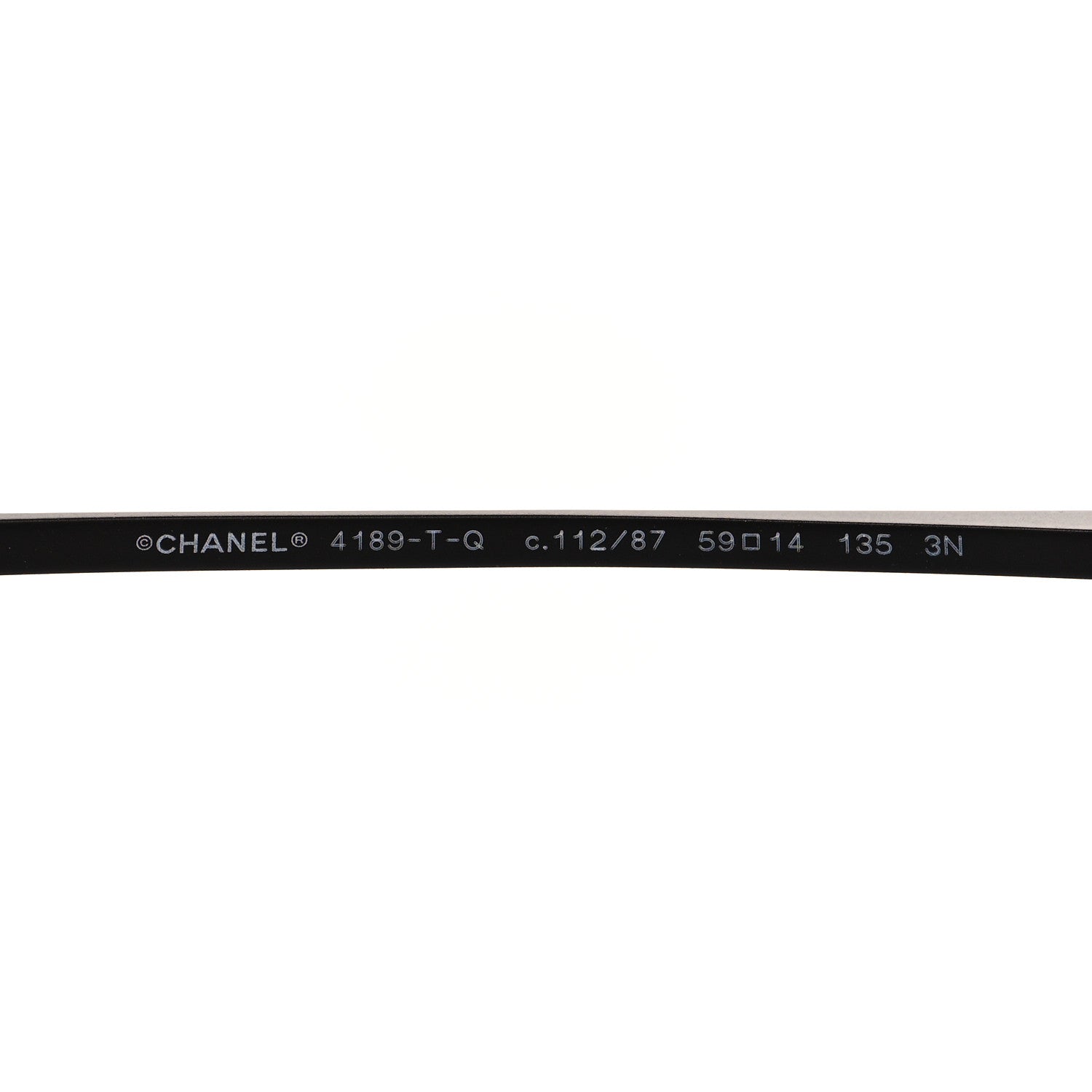 Chanel Metal Aviator CC Sunglasses 4189-T-Q Black 5 of 7