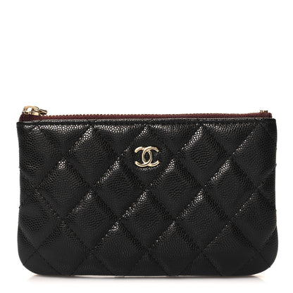 Chanel Caviar Quilted Small Cosmetic Case Black 1 of 8
