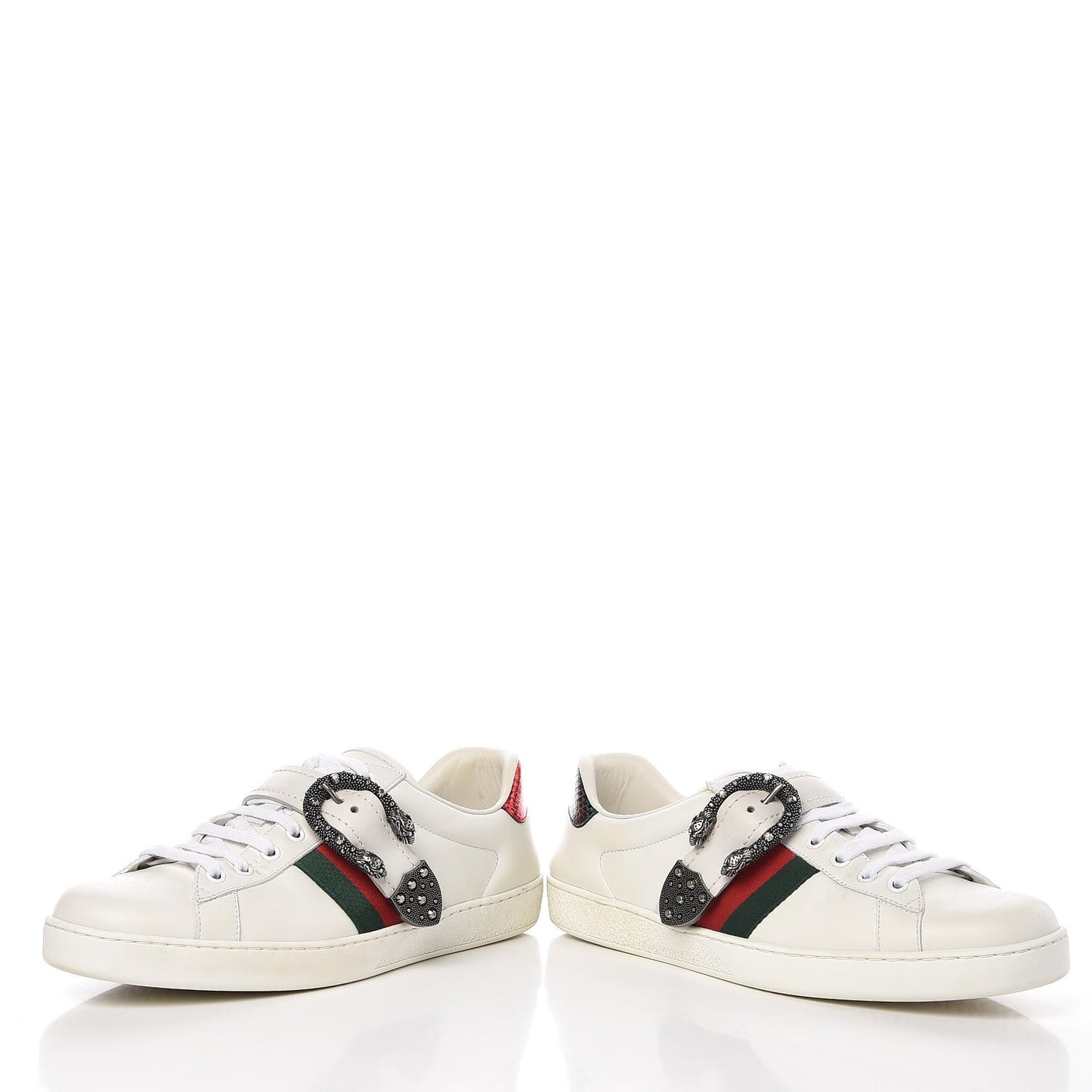 Calfskin Ayers Web Mens Dionysus Ace Sneakers 9 White
