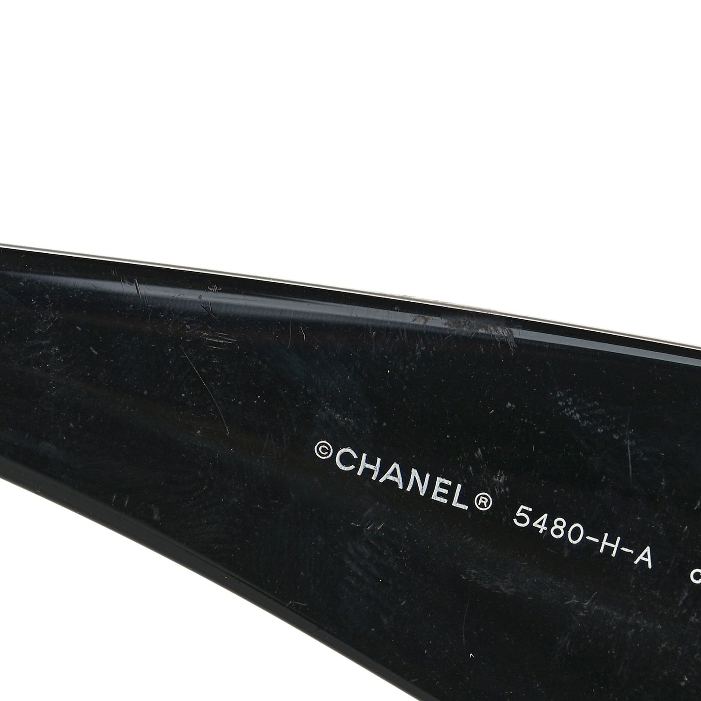 Acetate Pearl Rectangle Sunglasses 5480-H-A Black