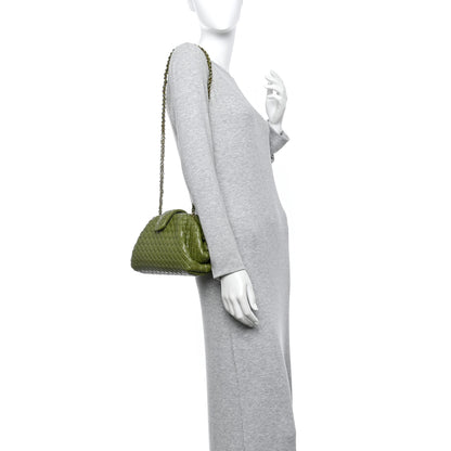 Bottega Veneta Nappa Intrecciato Small The Lauren 1980 Clutch With Chain Matcha 2 of 10