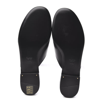 Gucci Malaga Kid Horsebit Slide Sandals 39.5 Black 5 of 9