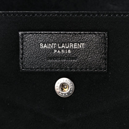 Saint Laurent Lambskin Teddy Drawstring Bag Black 7 of 13
