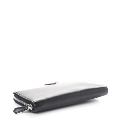 Prada Saffiano Zip Around Wallet Nero Black 4 of 12