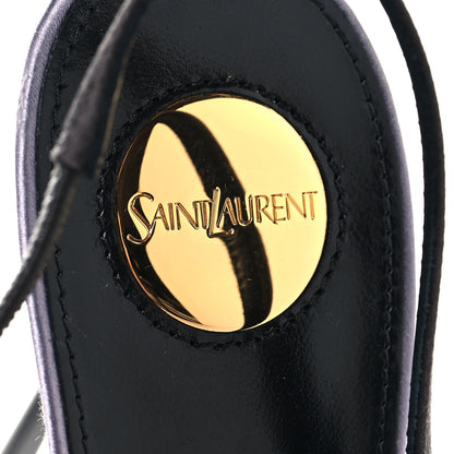 Saint Laurent Satin Crepe AMALIA 110 Pumps 38.5 Dark Lilas 9 of 9