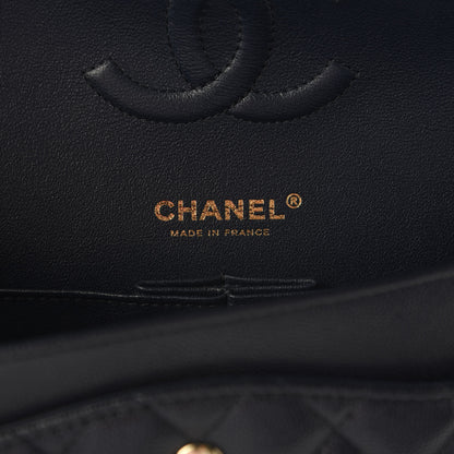 Chanel Caviar Quilted Medium Double Flap Navy 5 of 9