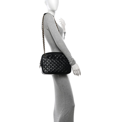 Chanel Lambskin Quilted Camera Case Black 2 of 19
