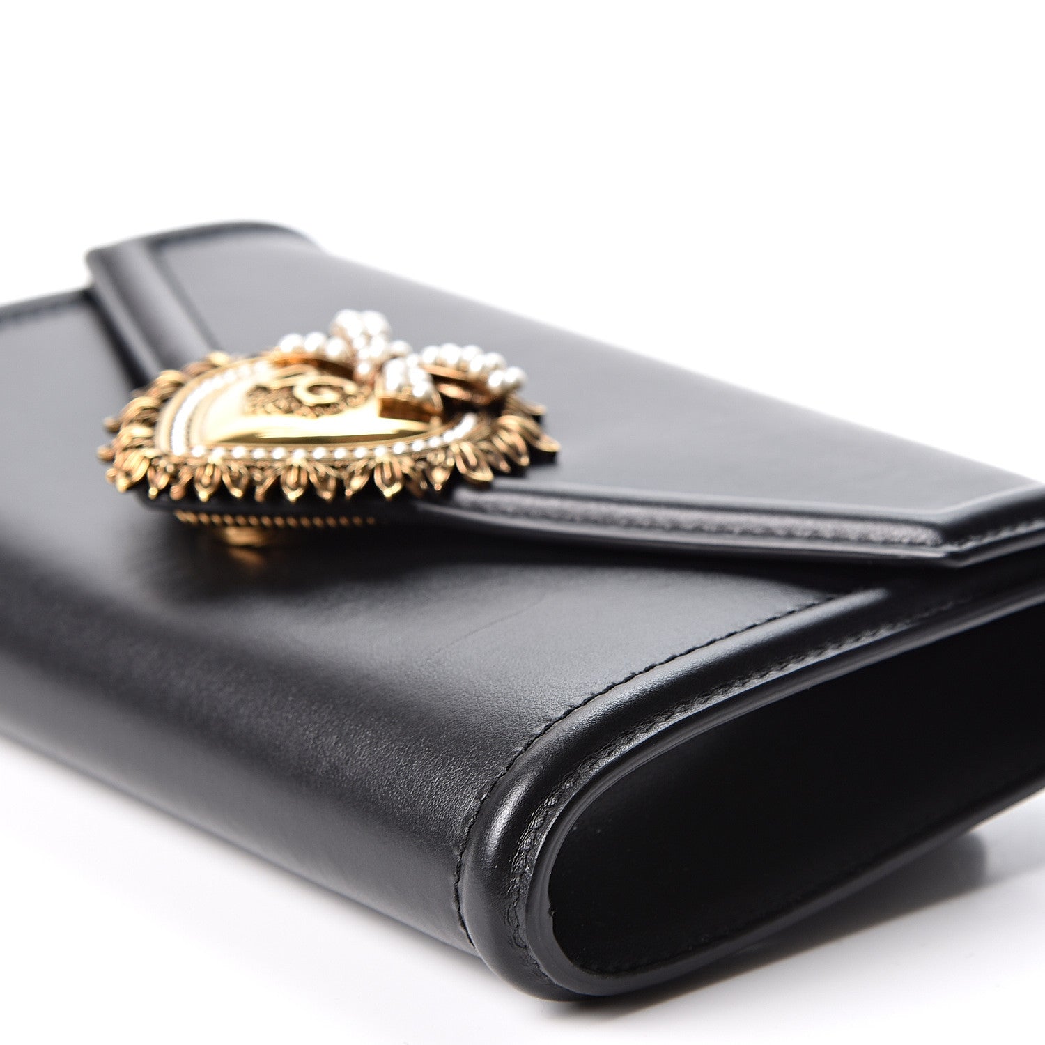 Dolce & Gabbana Agnello Vitello Devotion Belt Bag Black 9 of 10