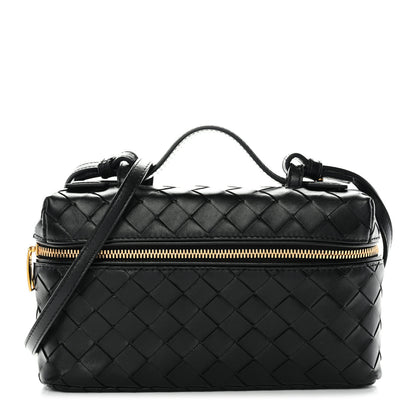 Bottega Veneta Calfskin Intrecciato Bang Bang Vanity Case Black 1 of 10