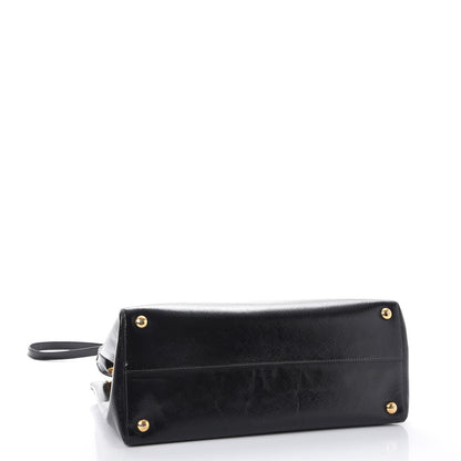 Prada Saffiano Vernice Tote Black 4 of 13