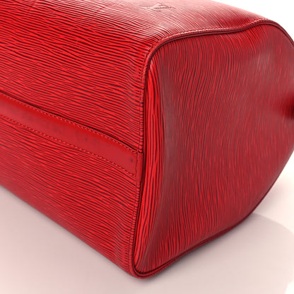 Louis Vuitton Epi Speedy 35 Castillan Red 8 of 11