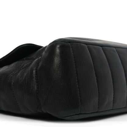 Chanel Lambskin Horizontal Quilt Jumbo Mademoiselle Flap Black 9 of 10