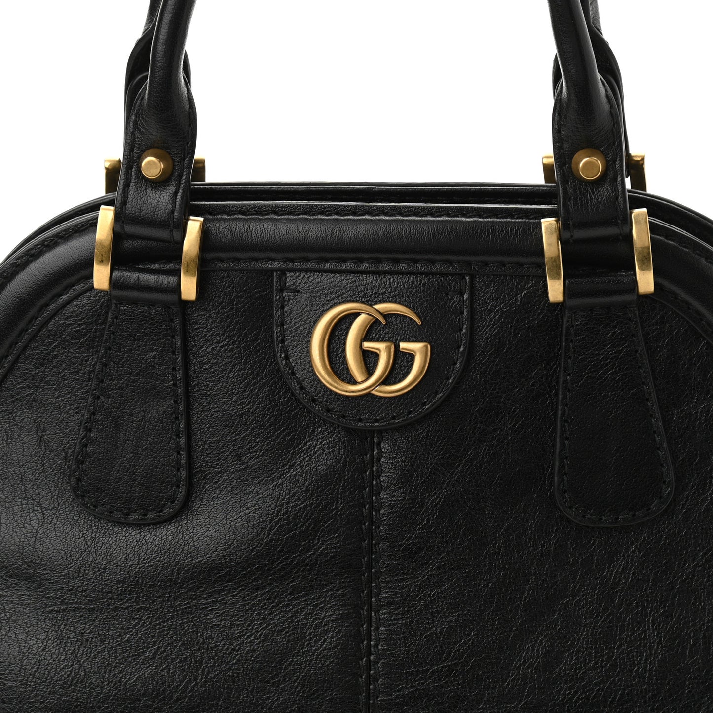 Calfskin Medium Re(Belle) Top Handle Bag Black