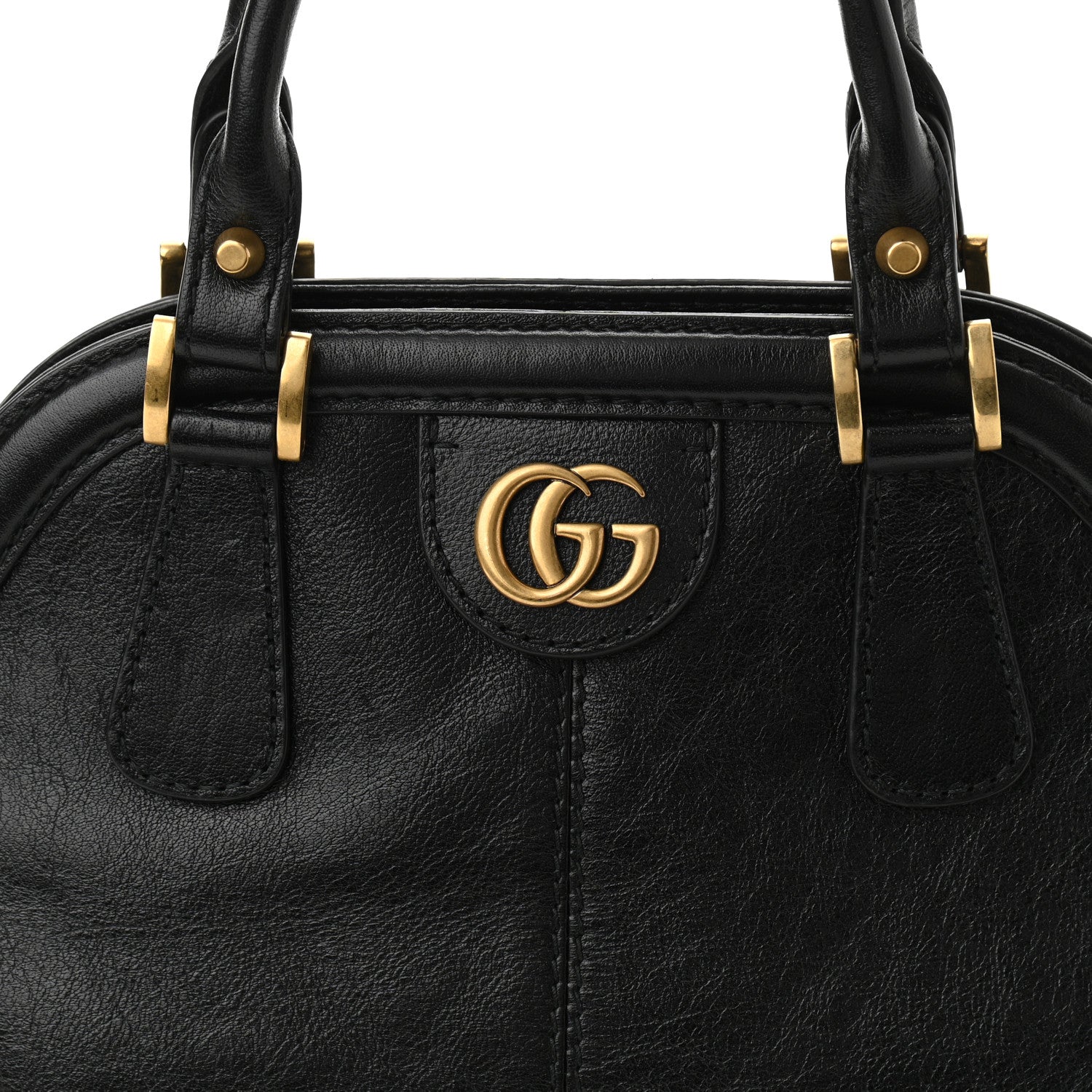 Gucci Calfskin Medium Re(Belle) Top Handle Bag Black 8 of 11