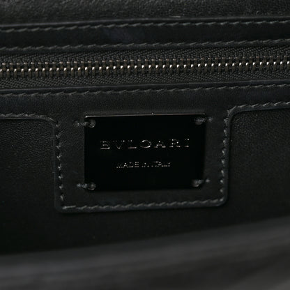 Bulgari Quilted Nappa Smooth Calfskin Serpenti Forever Diamond Blast Shoulder Bag Black 6 of 8