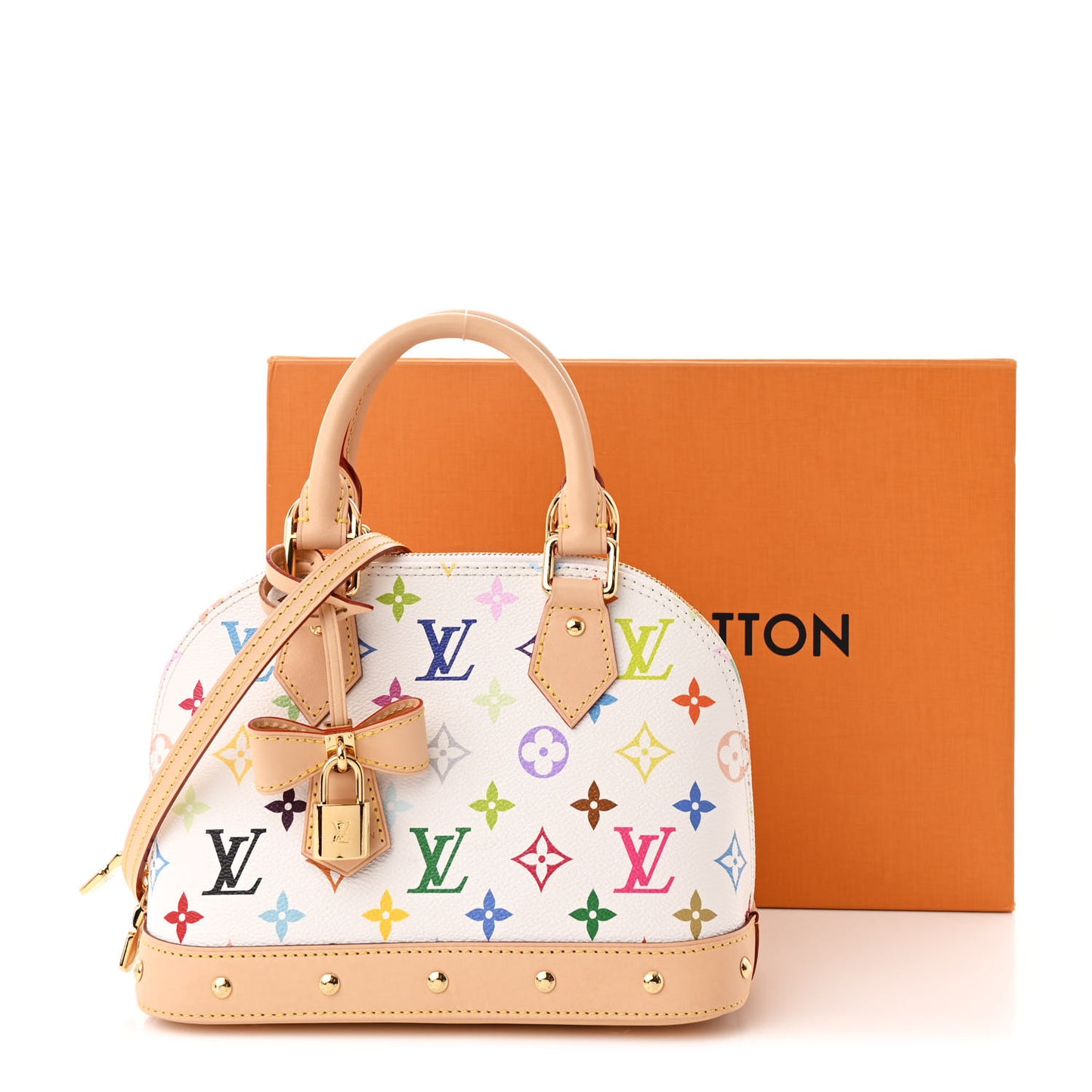 LV x TM Monogram Multicolor Alma BB White