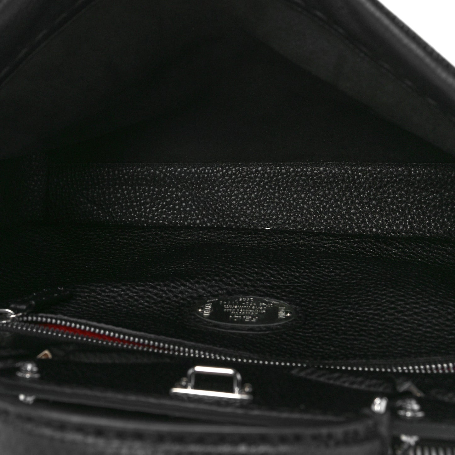 Cuoio Romano Selleria Metal Stitch Large Mens Peekaboo Iconic Essential Satchel Black