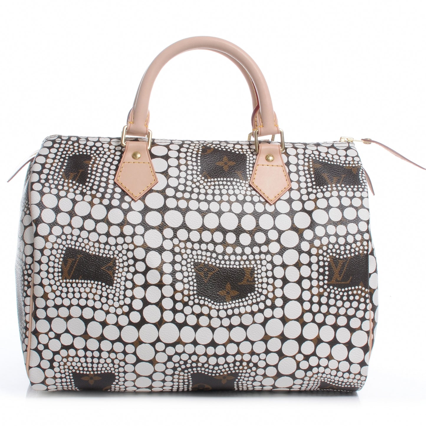 Monogram Kusama Town Speedy 30 White