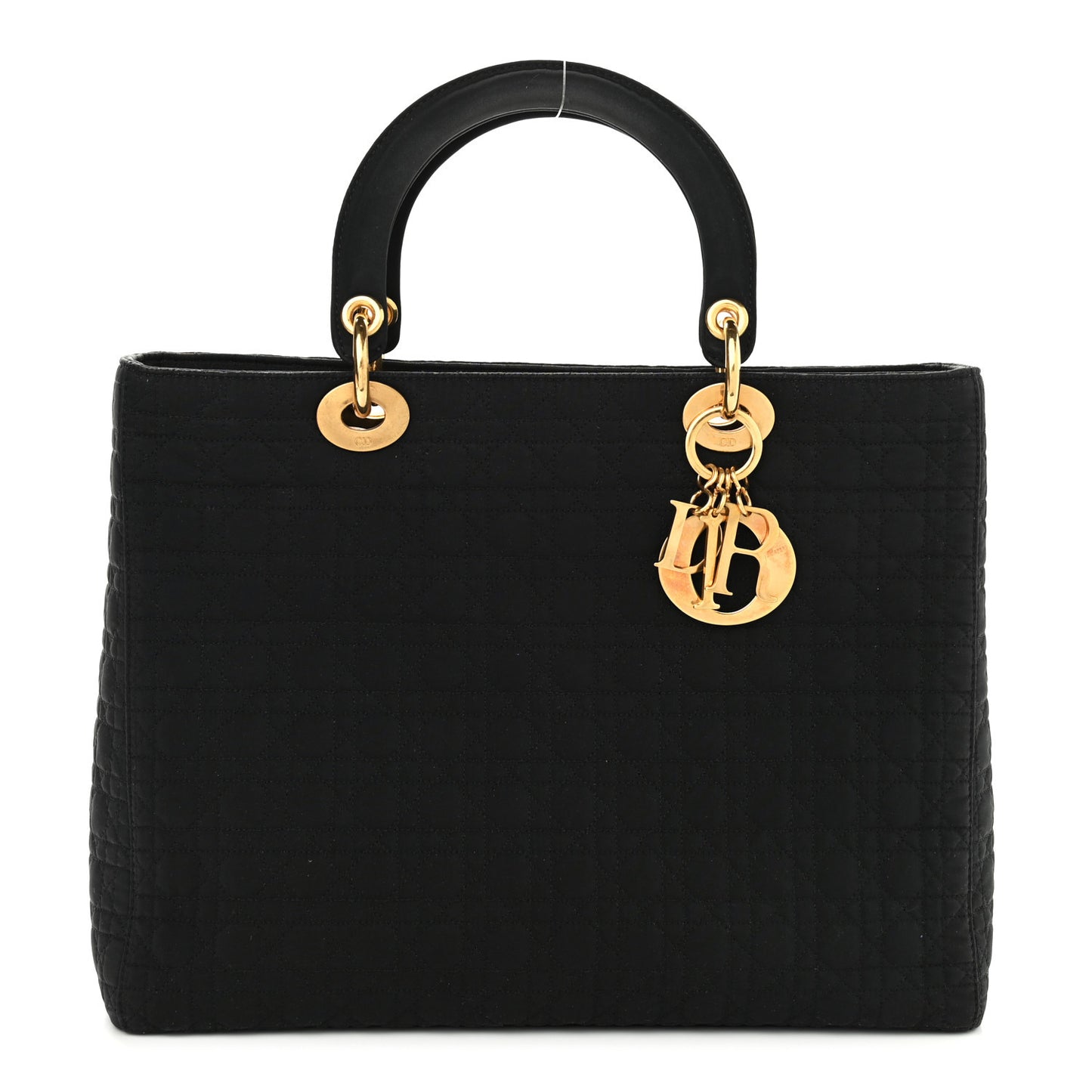 Nylon Cannage Large Lady Dior Black