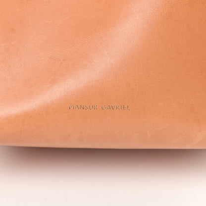 Mansur Gavriel Vegetable Tanned Calfskin Mini Mini Bucket Bag Cammello Sun 6 of 12