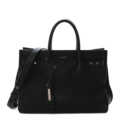 Saint Laurent Grained Calfskin Small Supple Sac De Jour Black 1 of 10