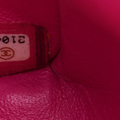Chanel Lambskin Chevron Quilted Mini Rectangular Flap Fuchsia 9 of 18