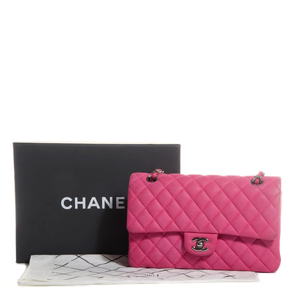 Chanel Iridescent Caviar Quilted Medium Double Flap Pink 9 of 9