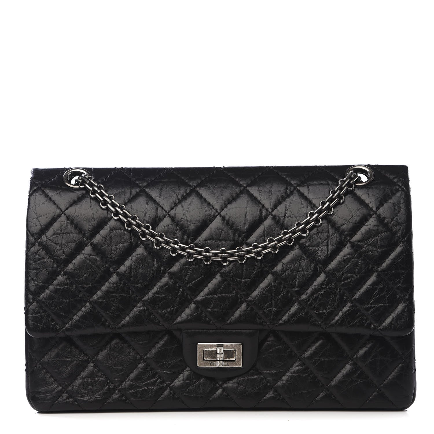 Chanel Aged Calfskin Quilted 2.55 Reissue 226 Flap Black 1 of 8