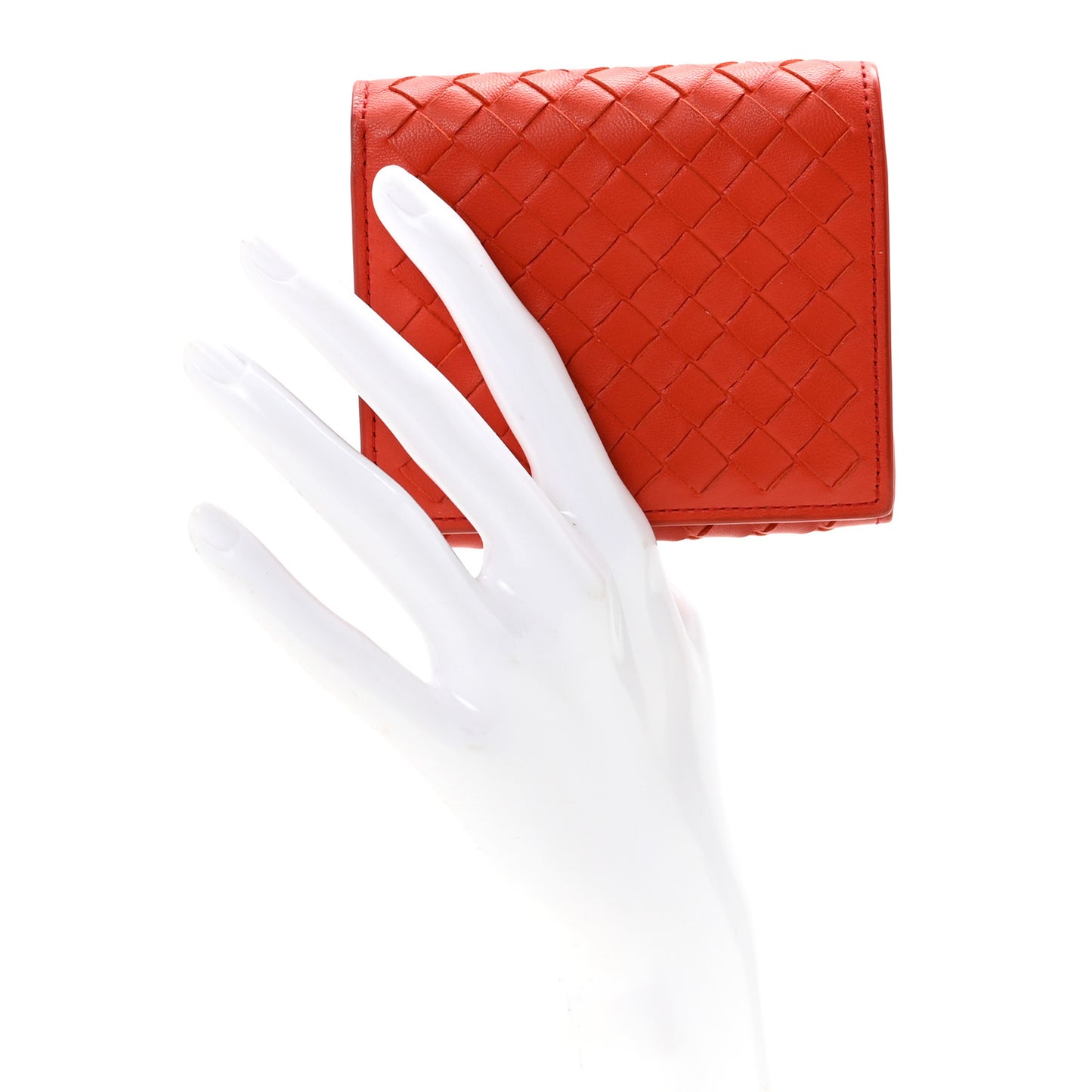 Nappa Intrecciato Tri-Fold Wallet Pompei