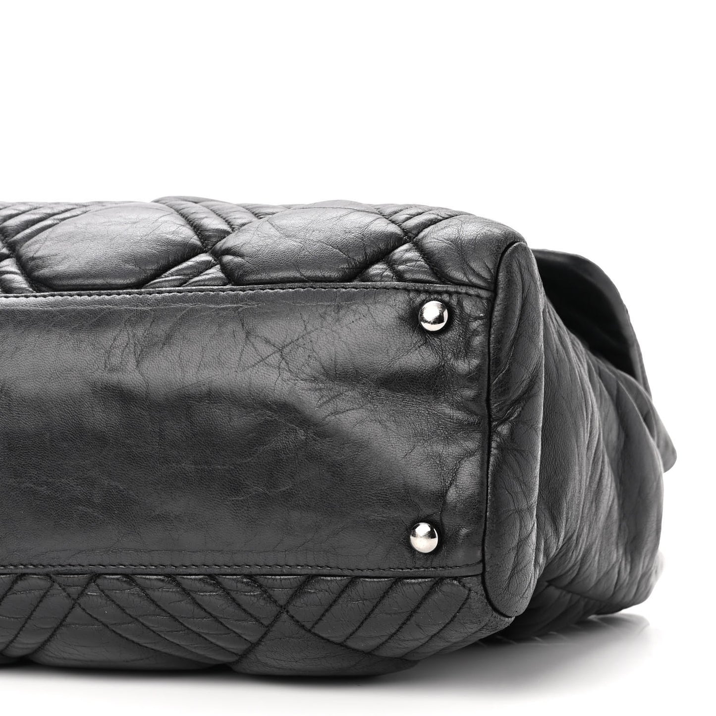 Lambskin In and Out XL Maxi Flap Black