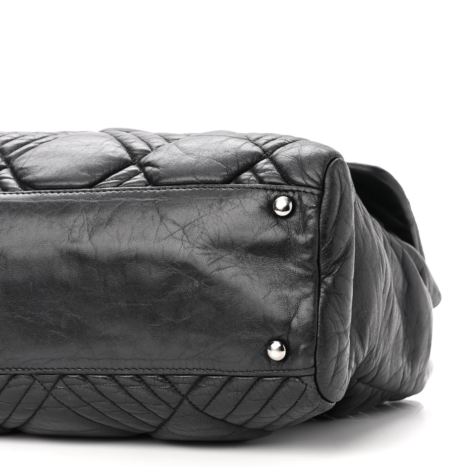 Chanel Lambskin In and Out XL Maxi Flap Black 10 of 10