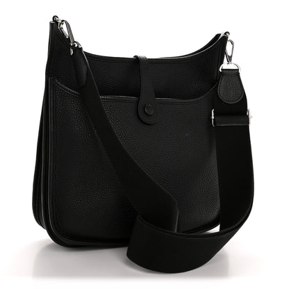 Hermes Taurillon Clemence Evelyne III PM Black 3 of 13