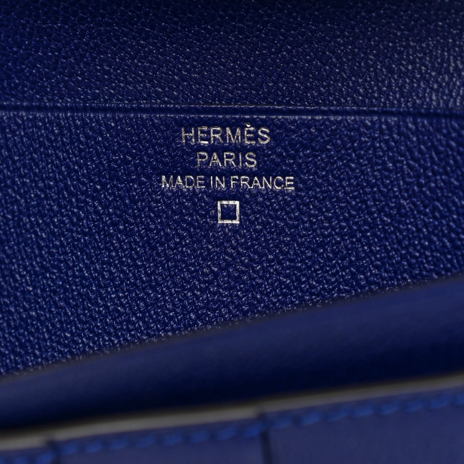 Hermes Shiny Alligator Bearn Wallet Bleu Electrique 6 of 9