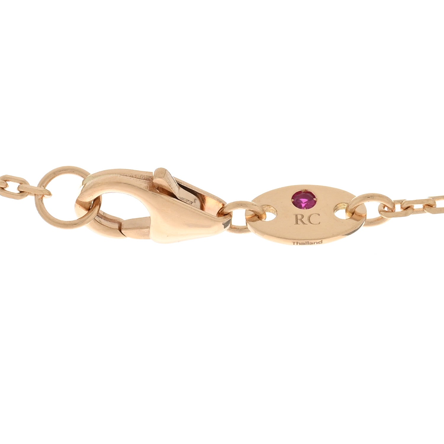 Roberto Coin 18K Rose Gold Diamond Mother of Pearl Small Venetian Princess Pirouette Pave Pendant Necklace 5 of 5