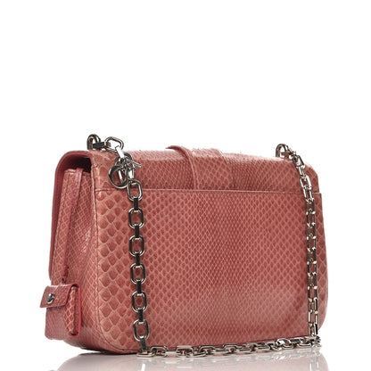 Christian Dior Shiny Python Medium Miss Dior Flap Rose Jaipur 3 of 7