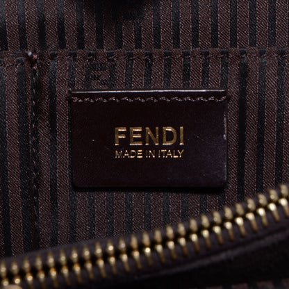 Fendi Vitello Elite Flamingo Regular 2Jours Tote Moro Marrone Nocciola 7 of 13