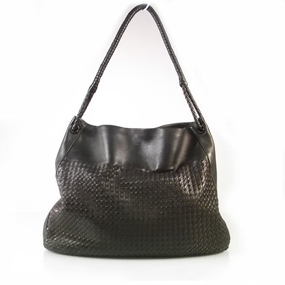 Bottega Veneta Nappa Intrecciato Shoulder Bag Ebano Nero 1 of 12