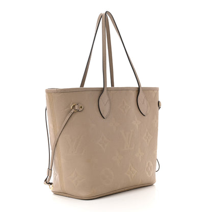 Louis Vuitton Empreinte Monogram Giant Neverfull MM Tourterelle 3 of 15