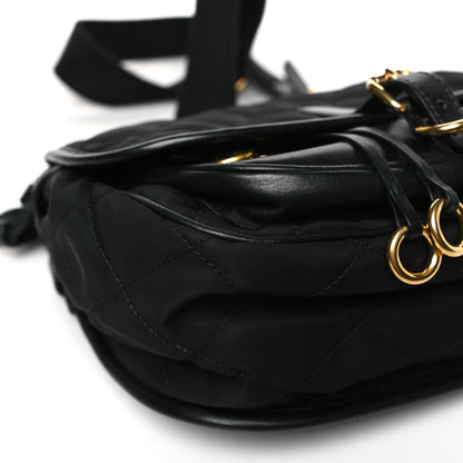 Prada Nylon Calf Corsaire Bag Black 7 of 8