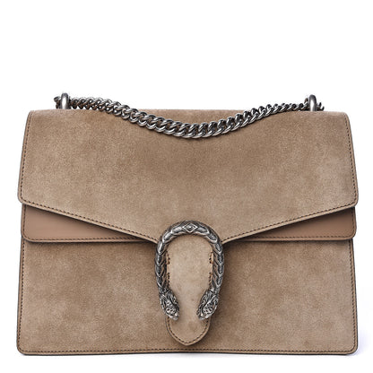 Gucci Suede Medium Dionysus Shoulder Bag Taupe 1 of 10