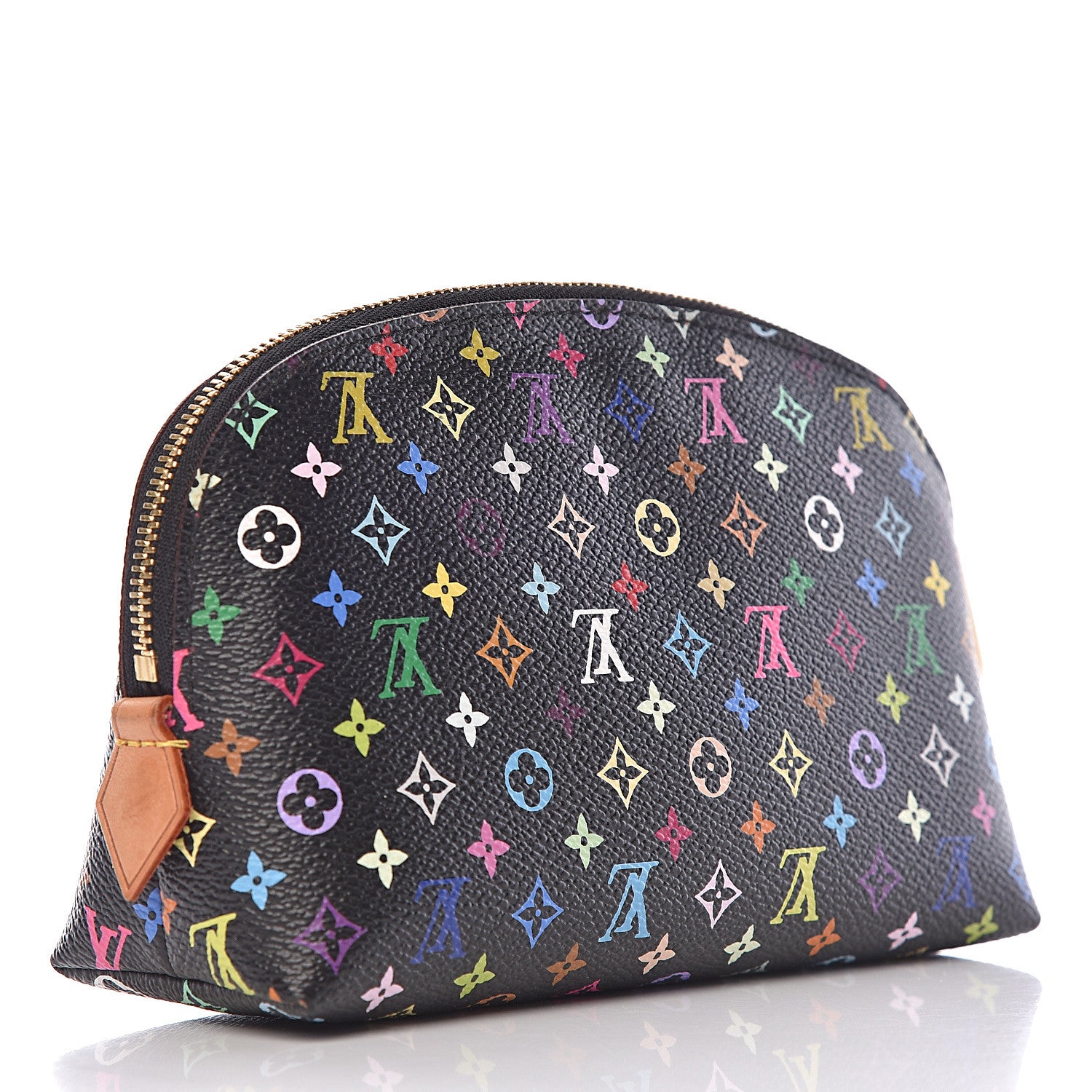 Louis Vuitton Monogram Multicolor Cosmetic Pouch Black Grenade 3 of 6