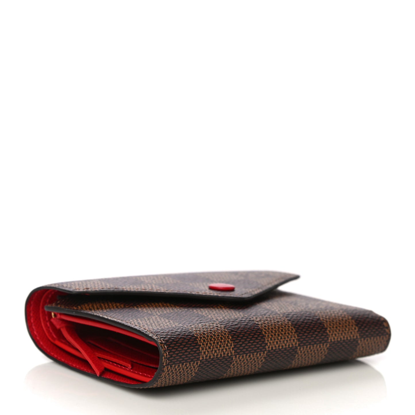 Damier Ebene Victorine Wallet Red