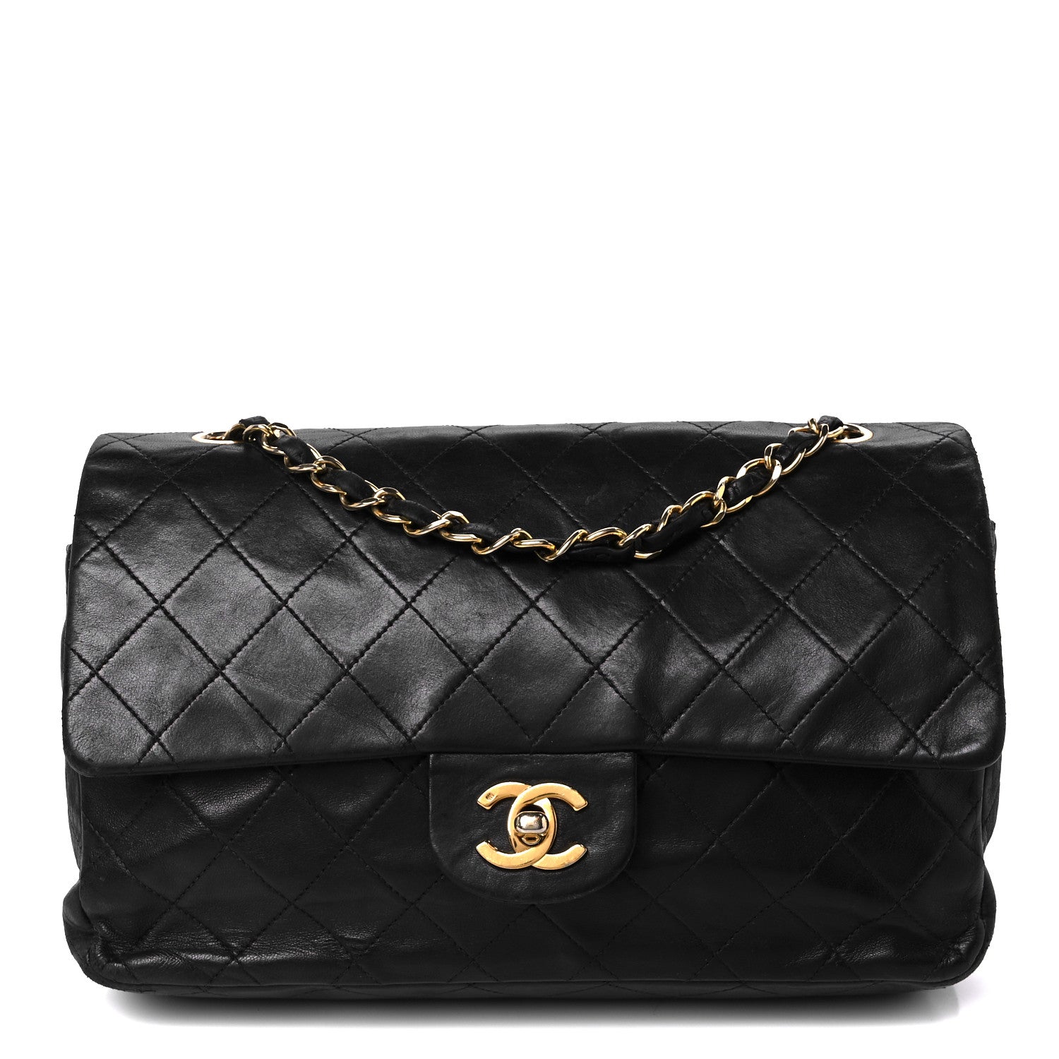 Chanel Lambskin Quilted Small Double Flap Black 1 of 12