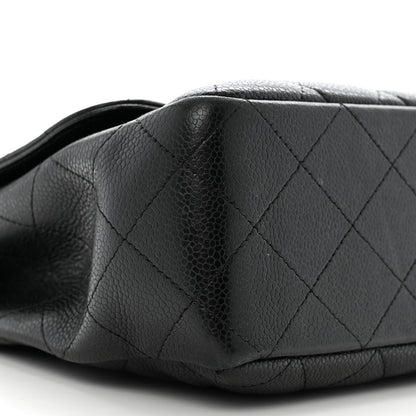 Chanel Caviar Quilted Jumbo Double Flap Black 9 of 15