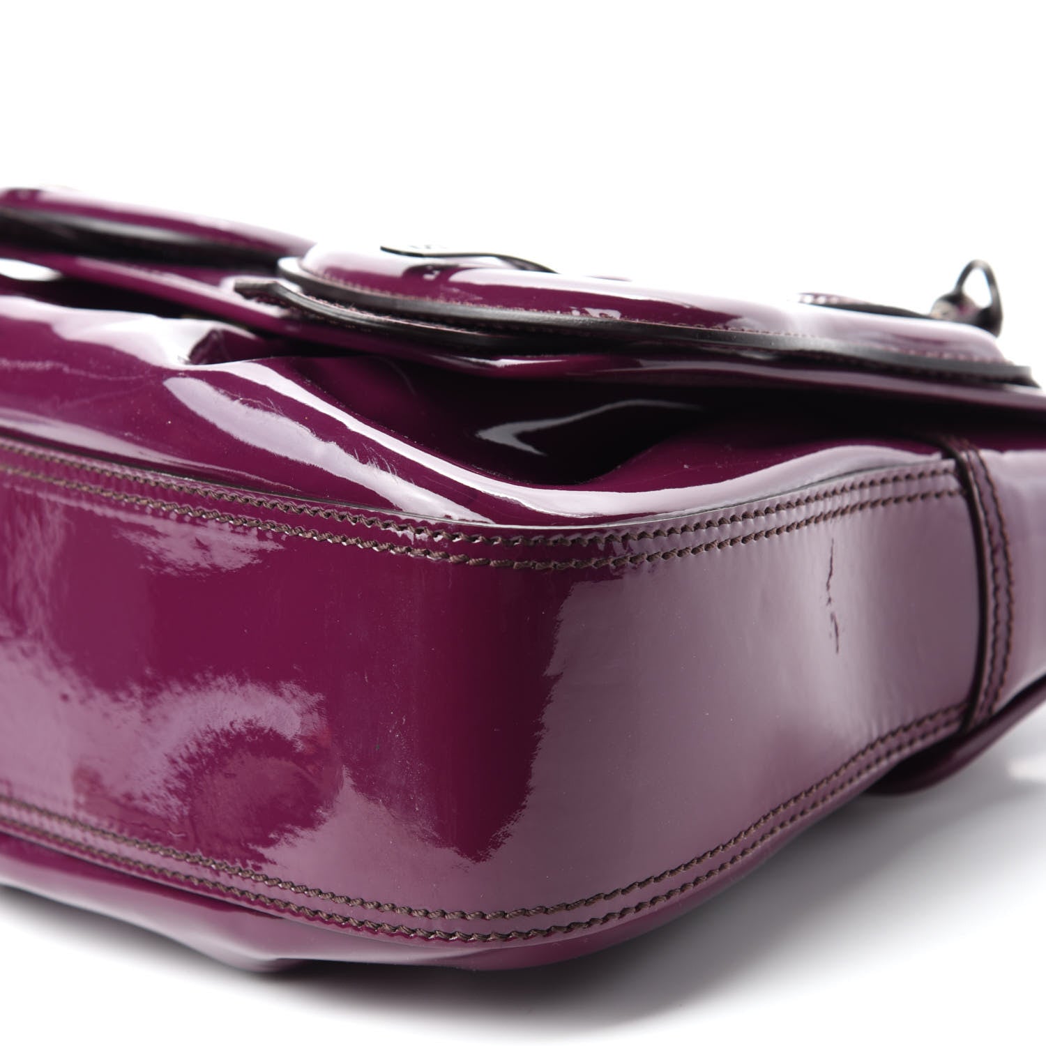 Fendi Patent B Bag Purple 7 of 11