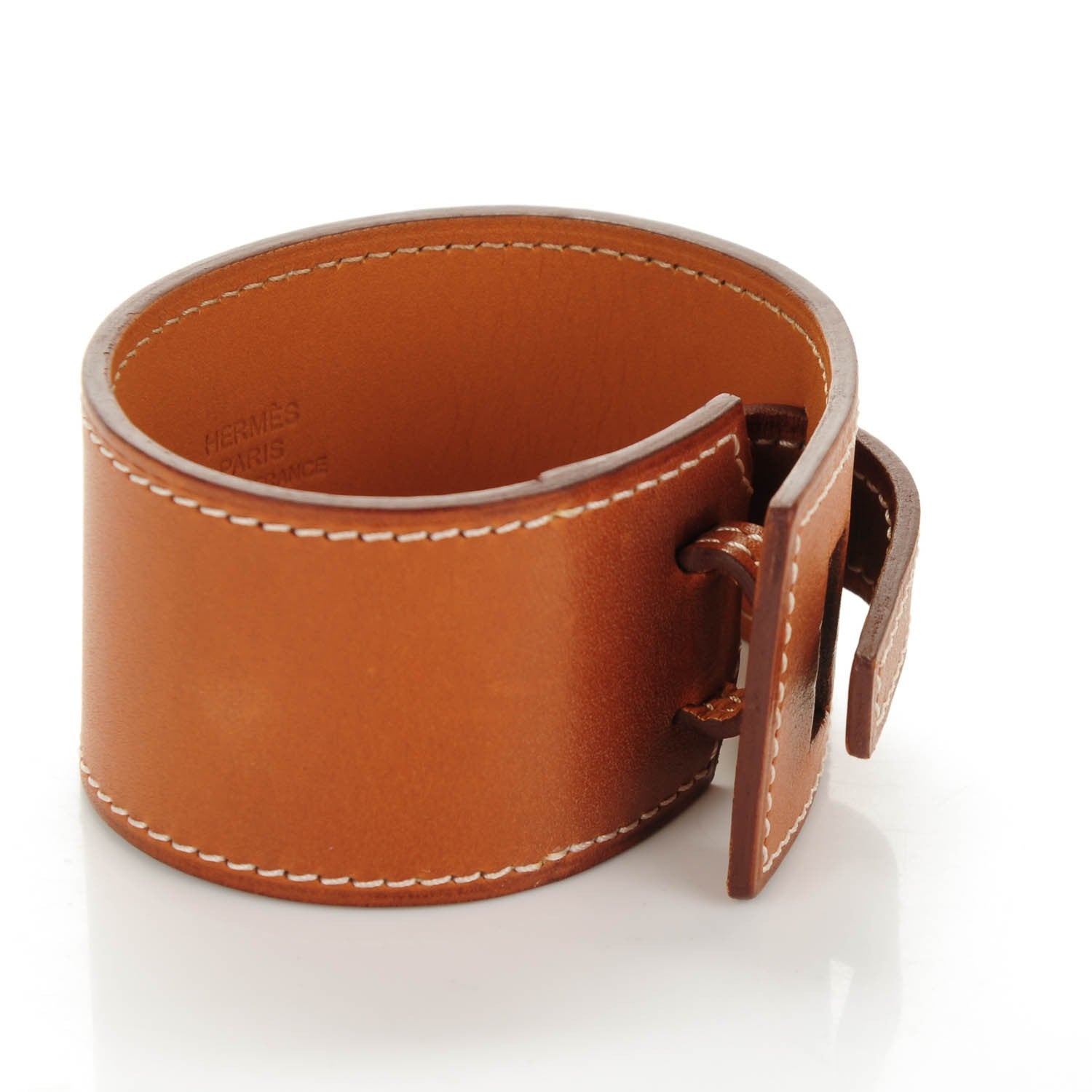 Hermes Barenia Elise Cuff S Fauve 4 of 6