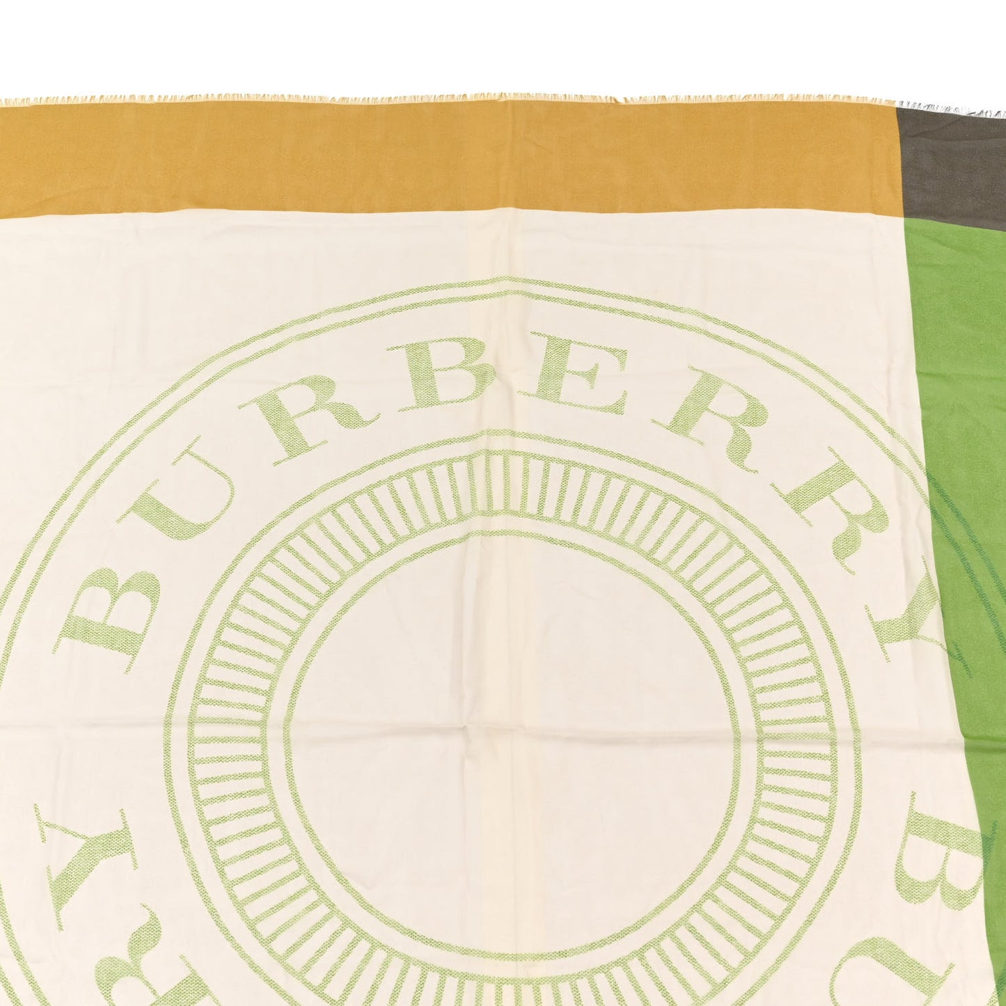 Silk Monogram Print Square Scarf